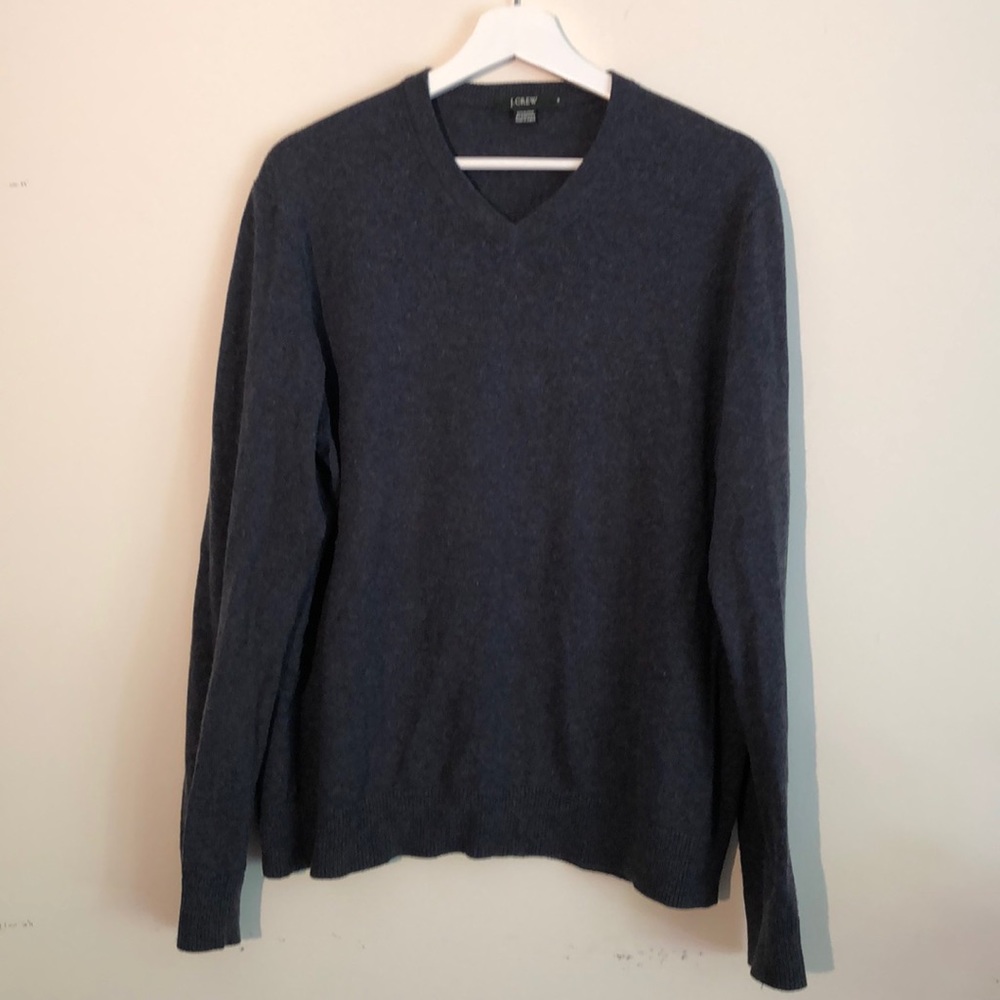 J. Crew cotton cashmere sweater blue size M